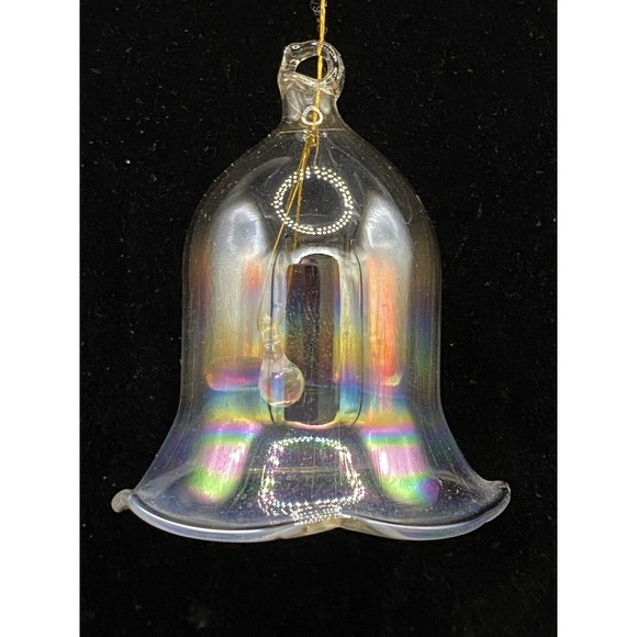 Unbranded Other - Vintage Iridescent Glass Bell Ornament